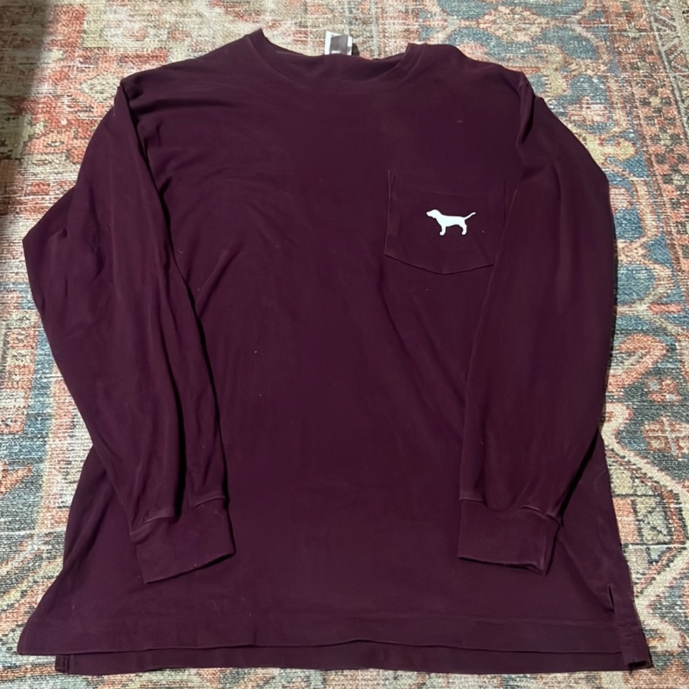 oversized pink long sleeve size xs